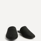 Blake Black Faux Suede Mules
