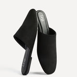 Blake Black Faux Suede Mules