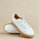 Blanca White Leather Trainers