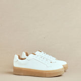 Blanca White Leather Trainers