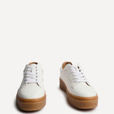 Blanca White Leather Trainers