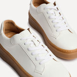 Blanca White Leather Trainers