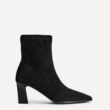 Blaze Black Sock Heeled Ankle Boots
