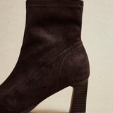 Blaze Brown Sock Heeled Ankle Boots