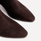 Blaze Brown Sock Heeled Ankle Boots