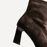 Blaze Brown Sock Heeled Ankle Boots