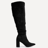 Bonnie Black Long Heeled Boots