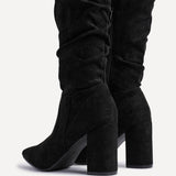 Bonnie Black Long Heeled Boots