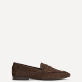 Bree Brown Suede Leather Penny Loafer