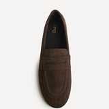 Bree Brown Suede Leather Penny Loafer