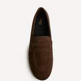 Bree Brown Suede Leather Penny Loafer