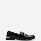Breeze Black Faux Leather Loafers