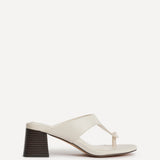 Briar Ivory Toe Post Mule Heels