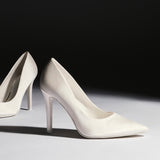 Solemate Bridal Ivory Satin Court Heels