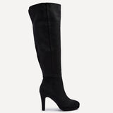 Brielle Black Long Heeled Boots