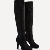 Brielle Black Long Heeled Boots