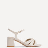 Broadway Nude Faux Leather Heeled Sandals