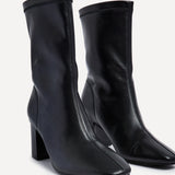 Bronx Black Block Heeled Boots
