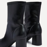 Bronx Black Block Heeled Boots