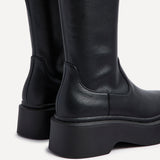 Bruna Black Long Stretch Boots