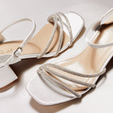 Mariah Wide Fit Bridal Ivory Diamante Heels