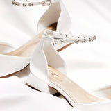 Everlasting Wide Fit Bridal Low Court Heels