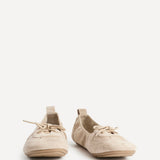 Cairo Beige Lace Detail Ballet Flats