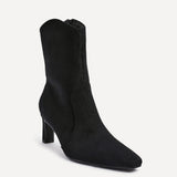 Calabasas Black Western Heeled Boots