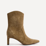 Calabasas Sand Western Heeled Boots