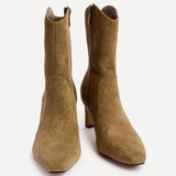 Calabasas Sand Western Heeled Boots