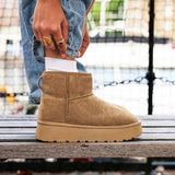 Cammie Chestnut Platform Ankle Boots