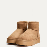 Cammie Chestnut Platform Ankle Boots