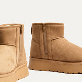 Cammie Chestnut Platform Ankle Boots