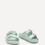 Candice Mint Slip On Slider Sandals