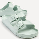 Candice Mint Slip On Slider Sandals