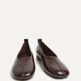 Capsule Brown Faux Leather Ballet Flats