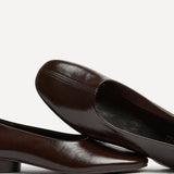 Capsule Brown Faux Leather Ballet Flats