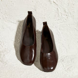 Capsule Brown Faux Leather Ballet Flats