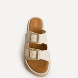 Capture Nude Double Buckle Flat Sandals