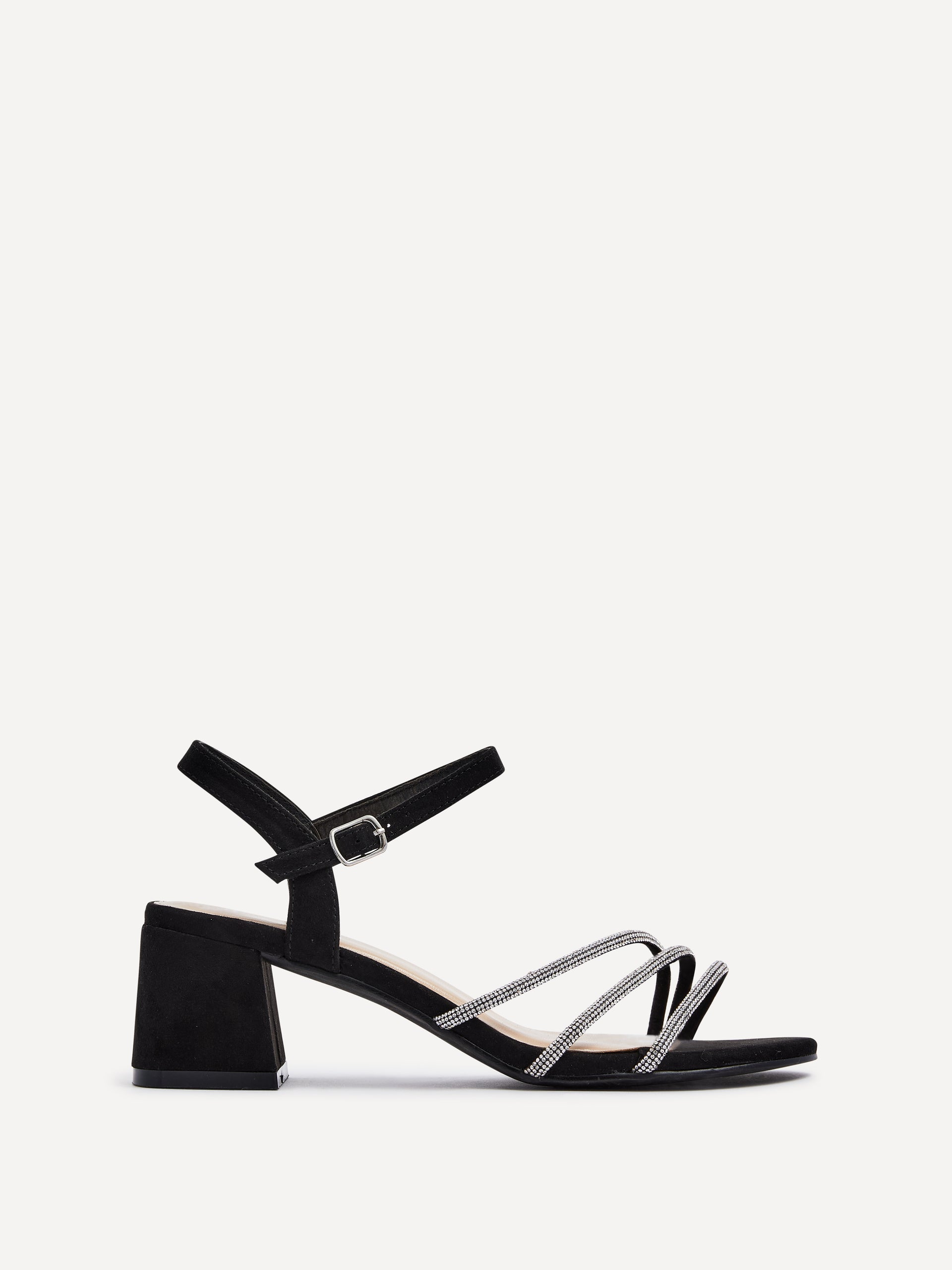 Carnation Diamante Heeled Sandals