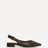 Carolina Brown Faux Leather Ballet Flats