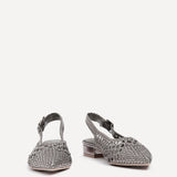 Carolina Pewter Faux Leather Ballet Flats