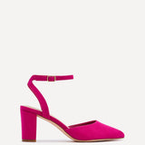 Carrie Fuchsia Faux Suede Court Heels