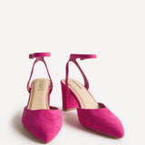 Carrie Fuchsia Faux Suede Court Heels