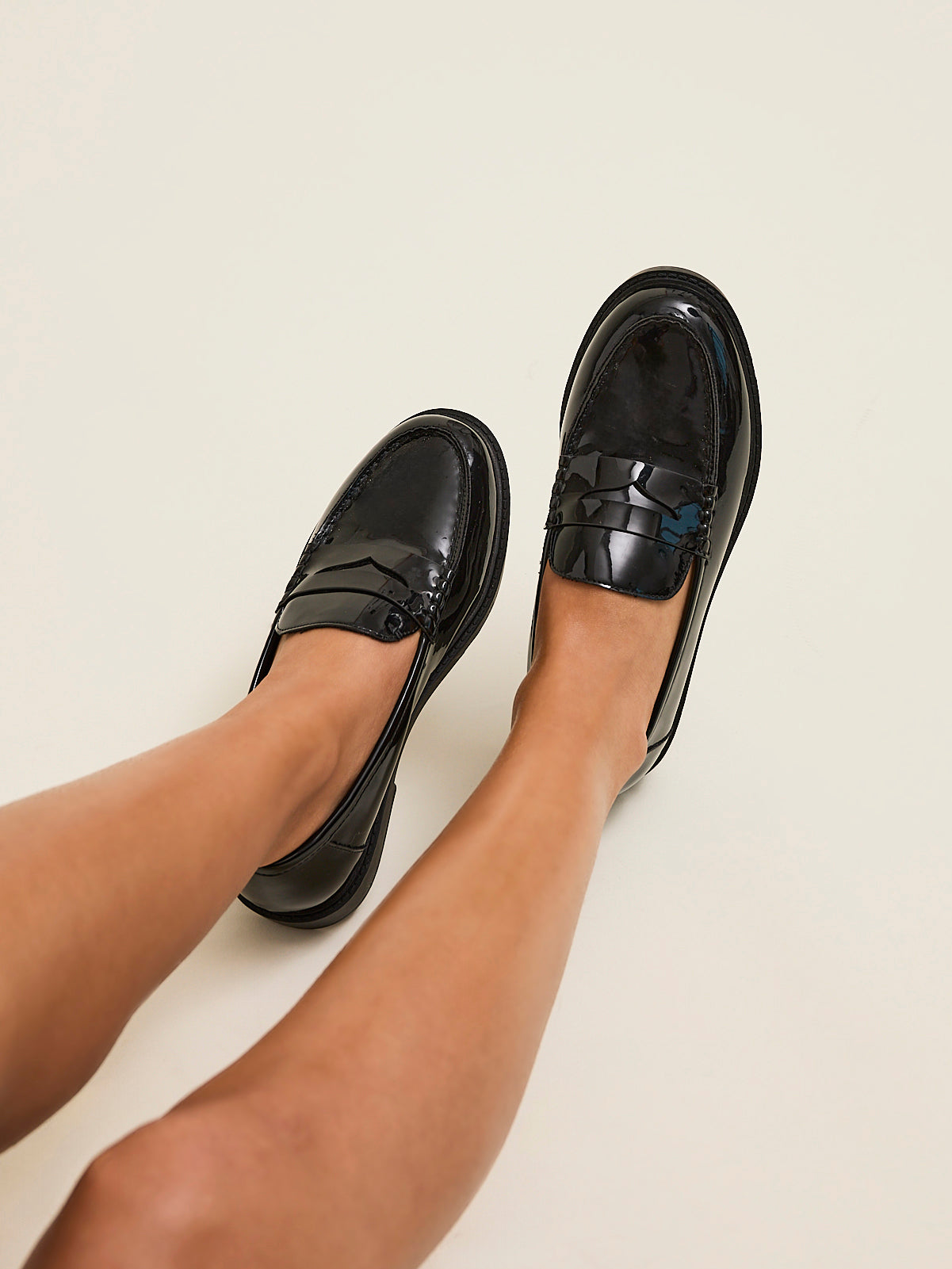 Cartia Wide Fit Patent Loafers