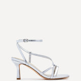 Cassie Wide Fit Silver Strappy Heels
