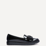 Cathy Black Patent Loafers