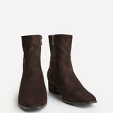 Chalet Brown Faux Suede Ankle Boots