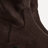 Chalet Brown Faux Suede Ankle Boots