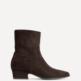 Chalet Brown Faux Suede Ankle Boots